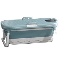 New Large Bathtub Adult Children Folding Bathtub Massage Adult Bath Barrel Steaming Dual-purpose Baby Bath Home Folding Bathtub