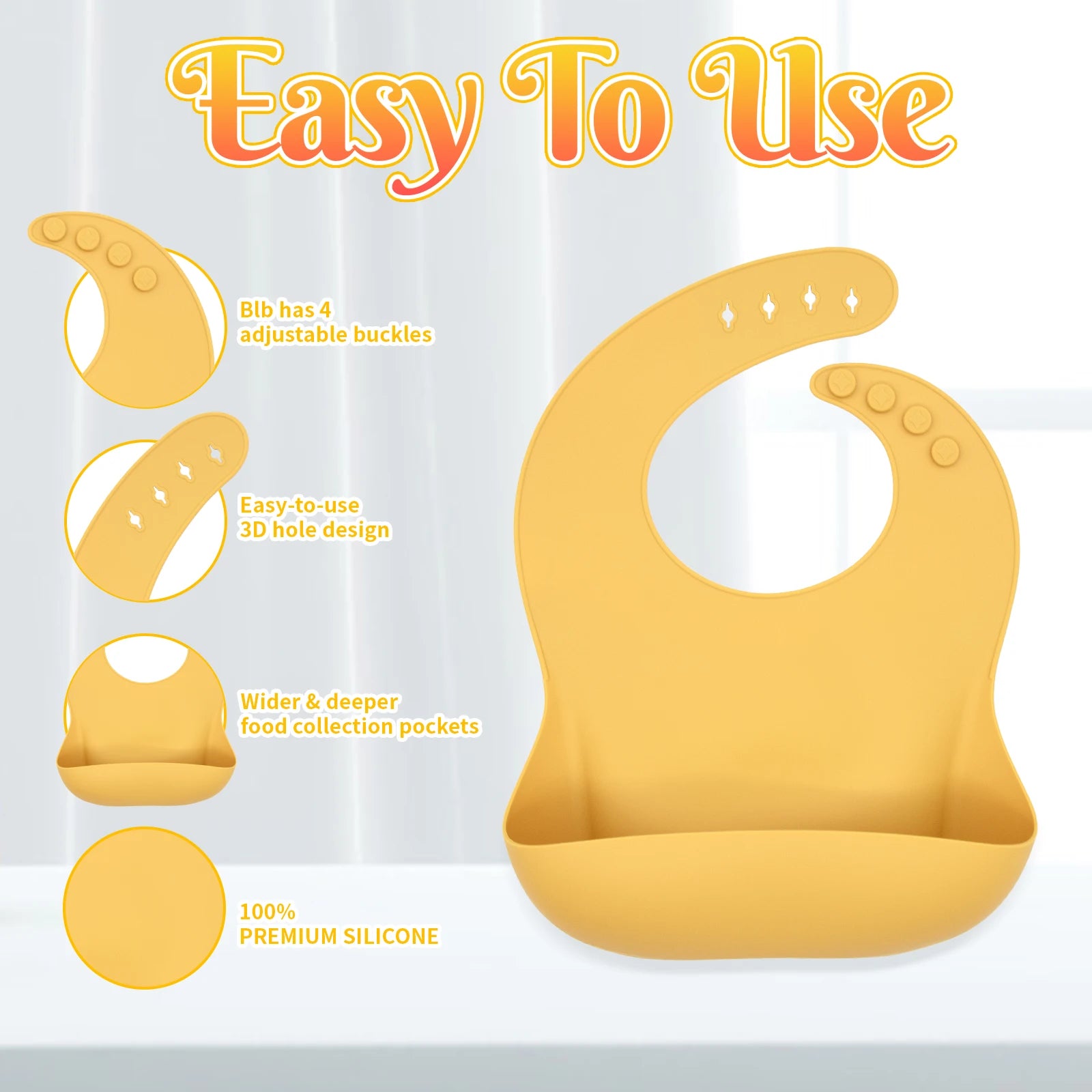 Food Grade Bpa Free Silicone Tableware Set Kids Dinnerware Set Durable Easy Clean Baby Bib Plate Bowl Spoon Fork Set