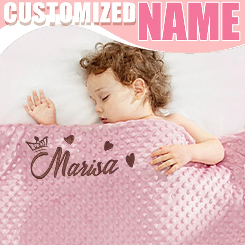 Juego de mantas de bebé personalizado - Doudou Swaddle Stroller & Cuna Funda para dormir. Regalo de ducha para recién nacido decoración personalizada