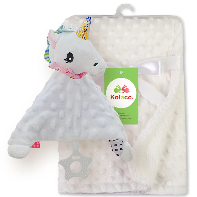 Juego de mantas de bebé personalizado - Doudou Swaddle Stroller & Cuna Funda para dormir. Regalo de ducha para recién nacido decoración personalizada