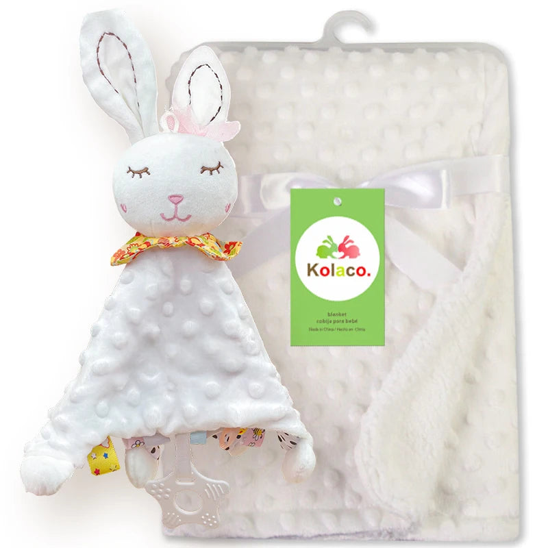 Juego de mantas de bebé personalizado - Doudou Swaddle Stroller & Cuna Funda para dormir. Regalo de ducha para recién nacido decoración personalizada