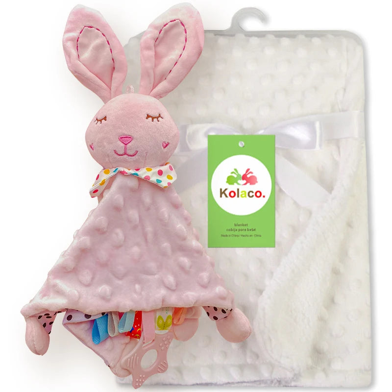 Juego de mantas de bebé personalizado - Doudou Swaddle Stroller & Cuna Funda para dormir. Regalo de ducha para recién nacido decoración personalizada