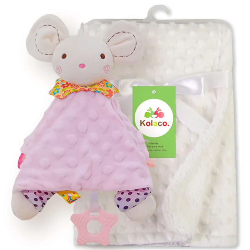 Juego de mantas de bebé personalizado - Doudou Swaddle Stroller & Cuna Funda para dormir. Regalo de ducha para recién nacido decoración personalizada