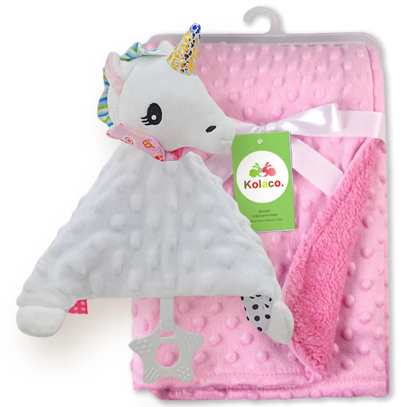 Juego de mantas de bebé personalizado - Doudou Swaddle Stroller & Cuna Funda para dormir. Regalo de ducha para recién nacido decoración personalizada